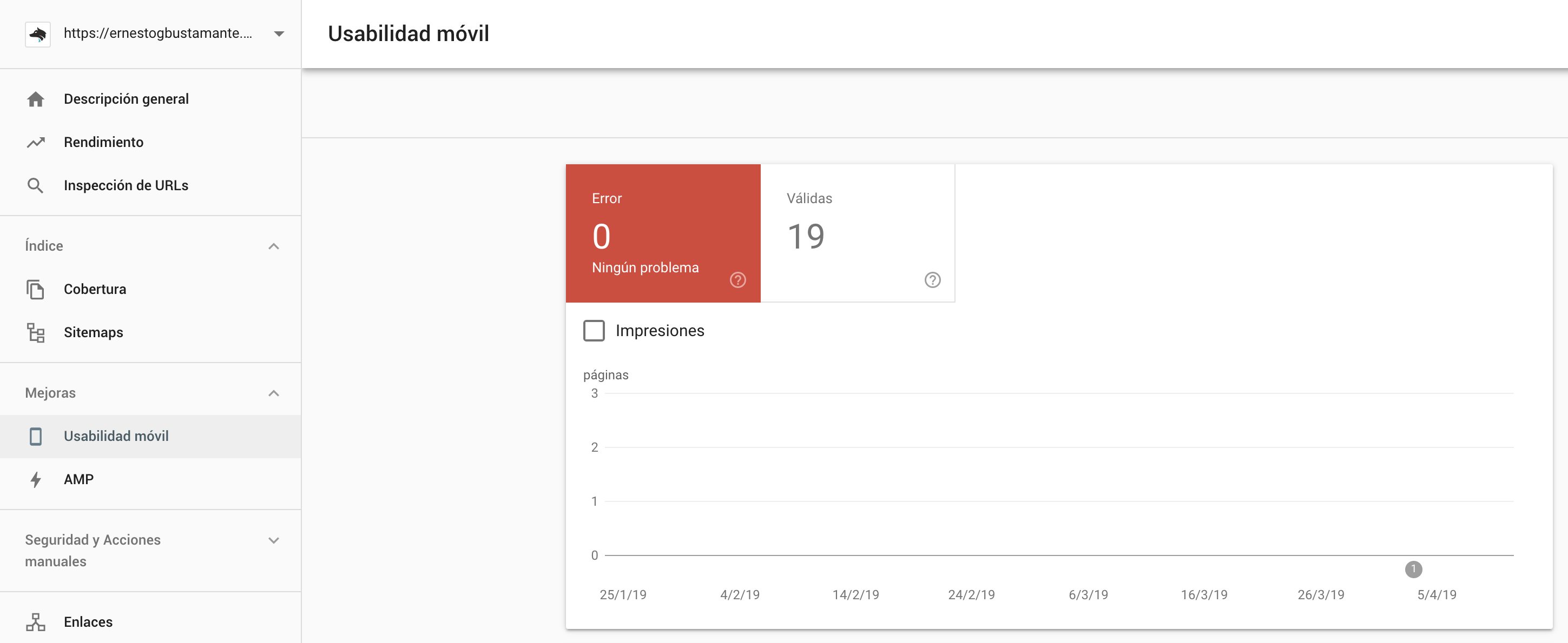 Informe de usabilidad móvil - Nueva Google Search Console